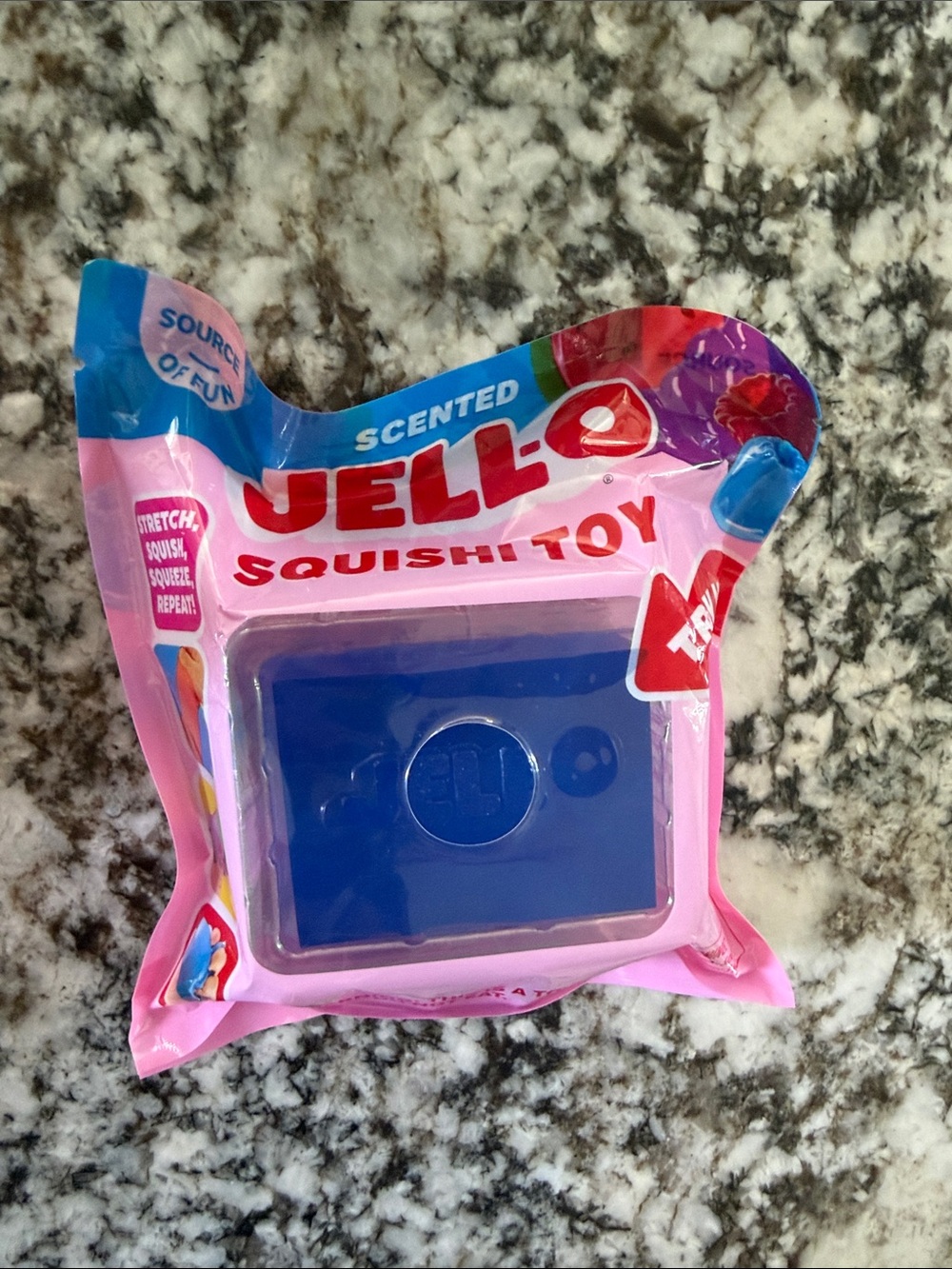 Scented Squishy blue jello Toy  Scented NIOP- Blue